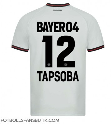 Bayer Leverkusen Edmond Tapsoba #12 Replika Bortatröja 2023-24 Kortärmad